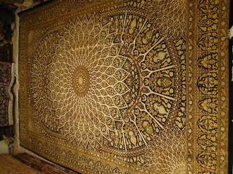 шелковые персидские ковры ручной работы